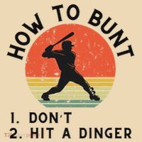 How To Bunt DonT Hit A Dinger Baseball Player Tote Bag thumb 4