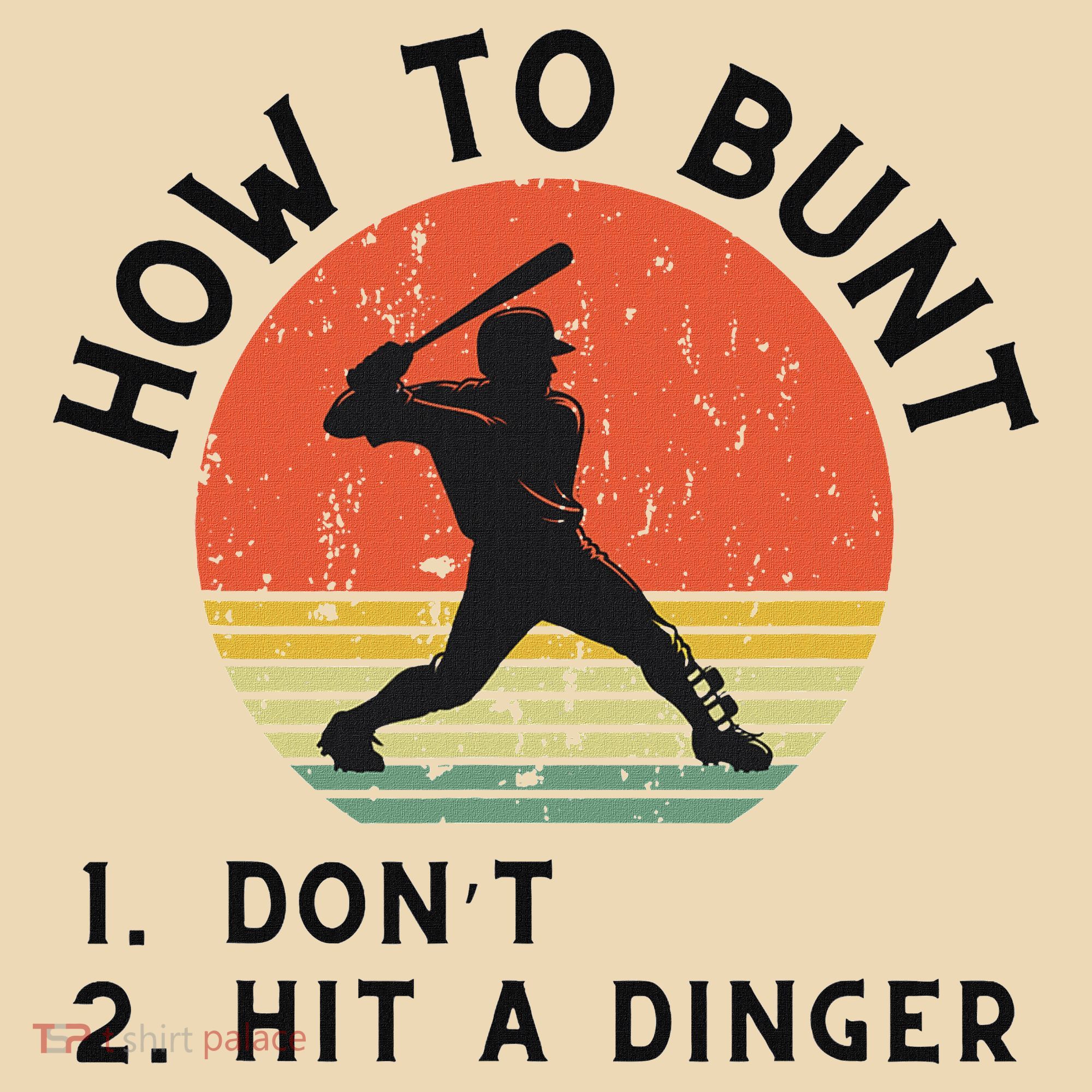 How To Bunt DonT Hit A Dinger Baseball Player Tote Bag