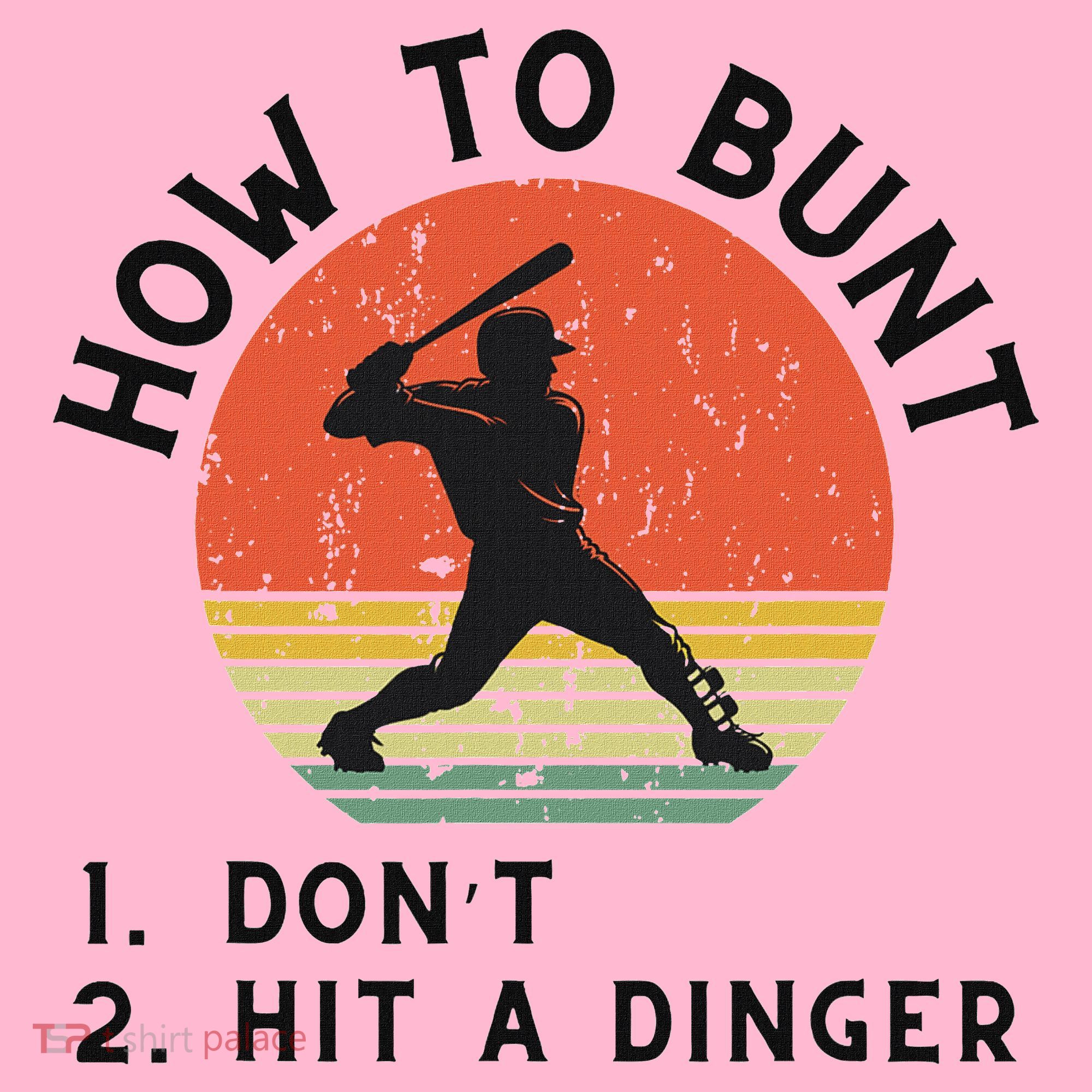 How To Bunt DonT Hit A Dinger Baseball Player Coaster
