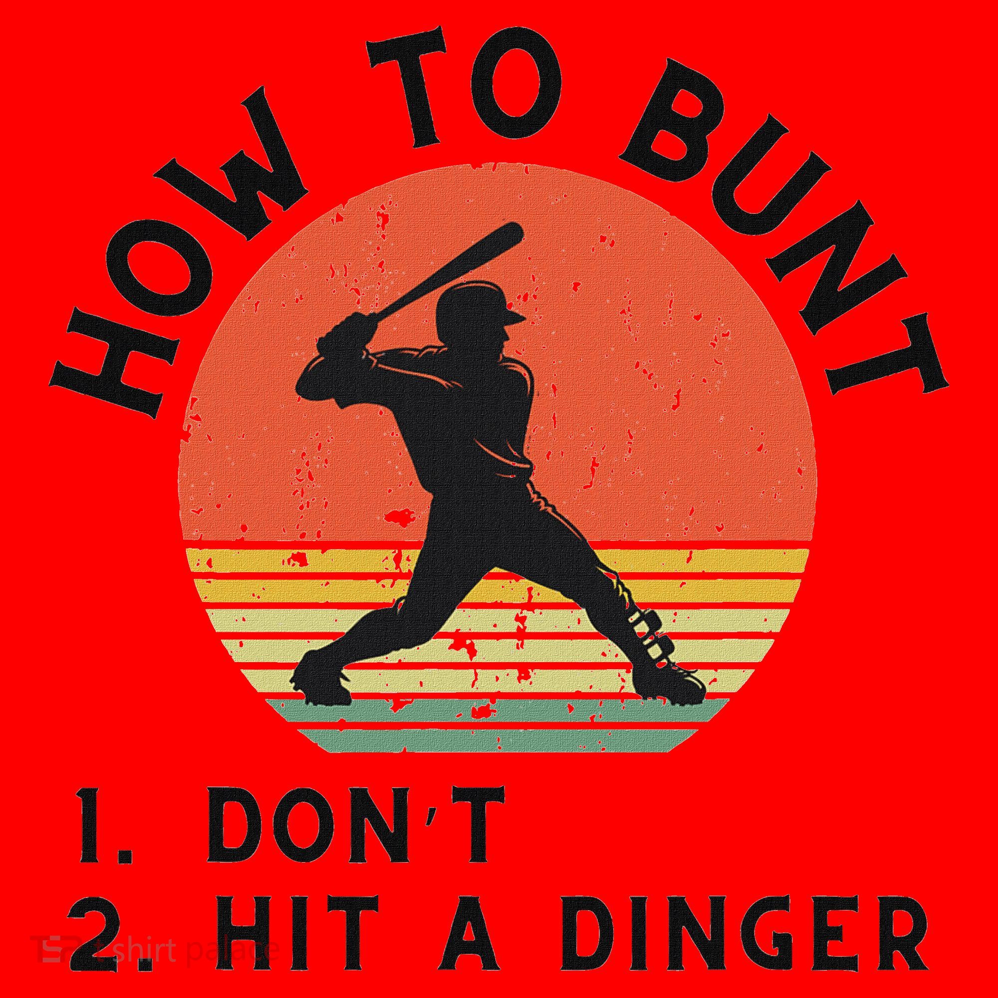 How To Bunt DonT Hit A Dinger Baseball Player Santa Hat