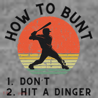 How To Bunt DonT Hit A Dinger Baseball Player Toddler Hoodie thumb 2