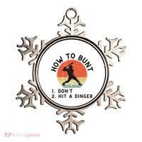 How To Bunt DonT Hit A Dinger Baseball Player Ornament thumb 0