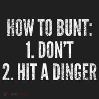 How To Bunt Hit A Dinger Funny Baseball Player Home Run Fun Cute Gift Golf Towel thumb 3