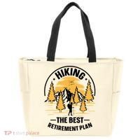 Hiking The Best Retirement Plan Hiker Adventure Outdoor Great Gift Tote Bag thumb 0