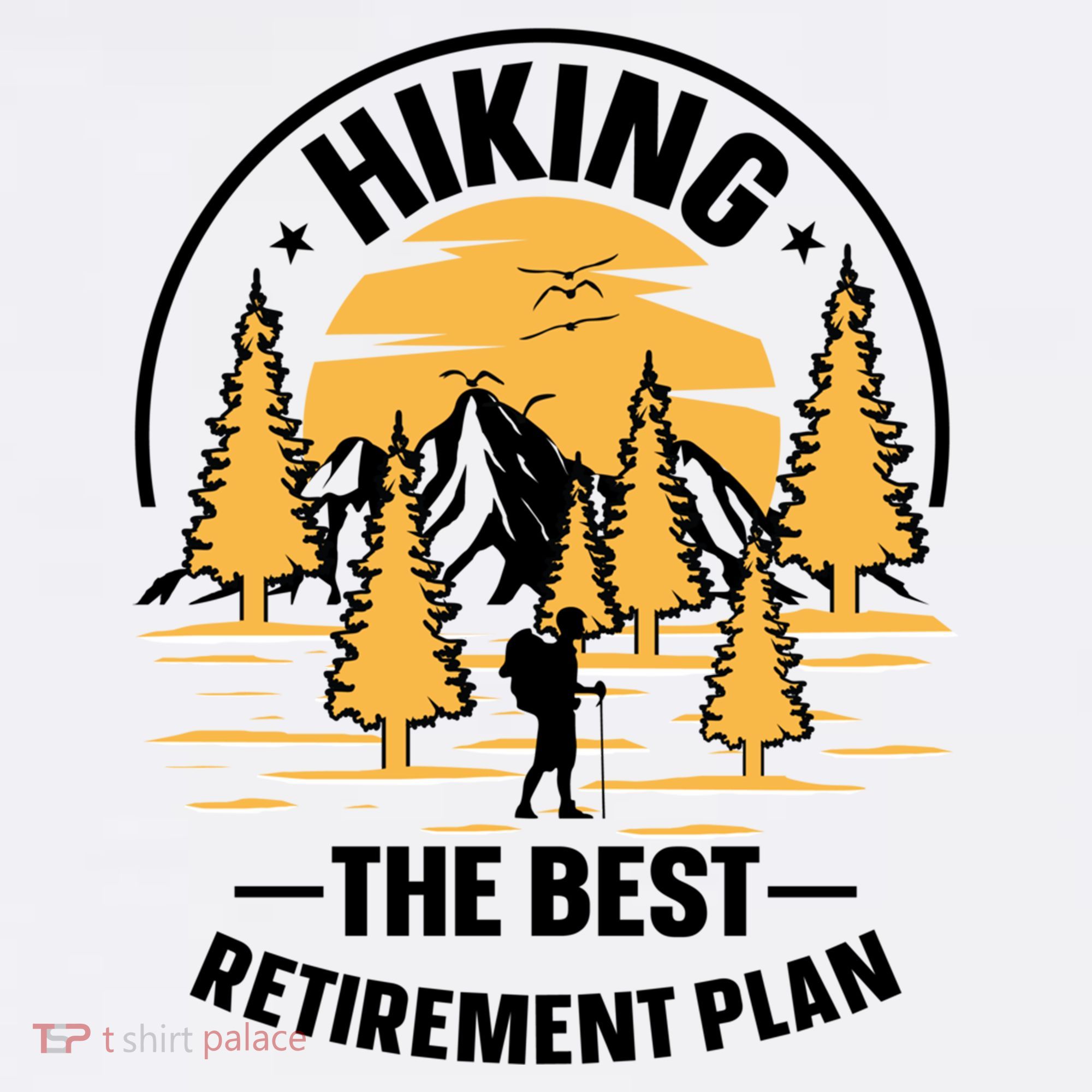 Hiking The Best Retirement Plan Hiker Adventure Outdoor Great Gift Women's Hoodie
