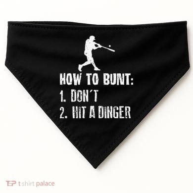 How to bunt don't hit a dinger for a Baseball USA-Made Doggie Bandana