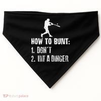 How to bunt don't hit a dinger for a Baseball USA-Made Doggie Bandana thumb 0