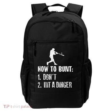 How to bunt don't hit a dinger for a Baseball Backpack