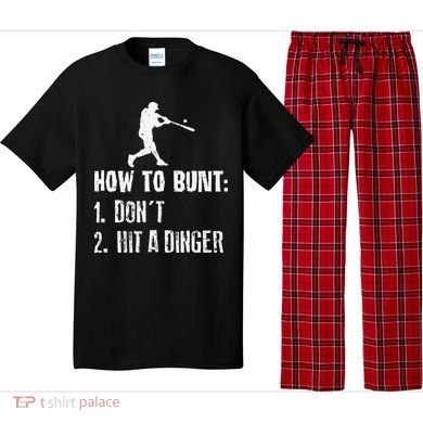 How to bunt don't hit a dinger for a Baseball Pajama Set