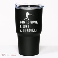 How to bunt don't hit a dinger for a Baseball Tumbler thumb 0
