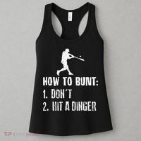 How to bunt don't hit a dinger for a Baseball Women's Tank Top thumb 3