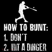 How to bunt don't hit a dinger for a Baseball Visor thumb 3