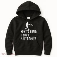 How to bunt don't hit a dinger for a Baseball Kids Hoodie thumb 0