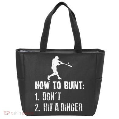 How to bunt don't hit a dinger for a Baseball Tote Bag