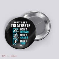 How To Be A Triathlete Triathlon Swimming Running Cycling Button thumb 0