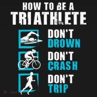How To Be A Triathlete Triathlon Swimming Running Cycling Bucket Hat thumb 4