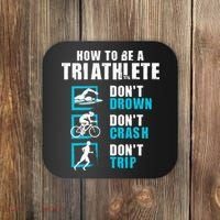 How To Be A Triathlete Triathlon Swimming Running Cycling Coaster thumb 0