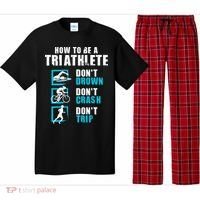 How To Be A Triathlete Triathlon Swimming Running Cycling Pajama Set thumb 0