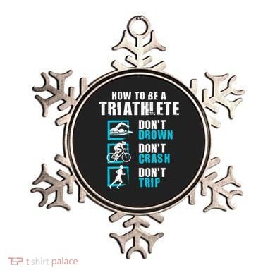 How To Be A Triathlete Triathlon Swimming Running Cycling Ornament