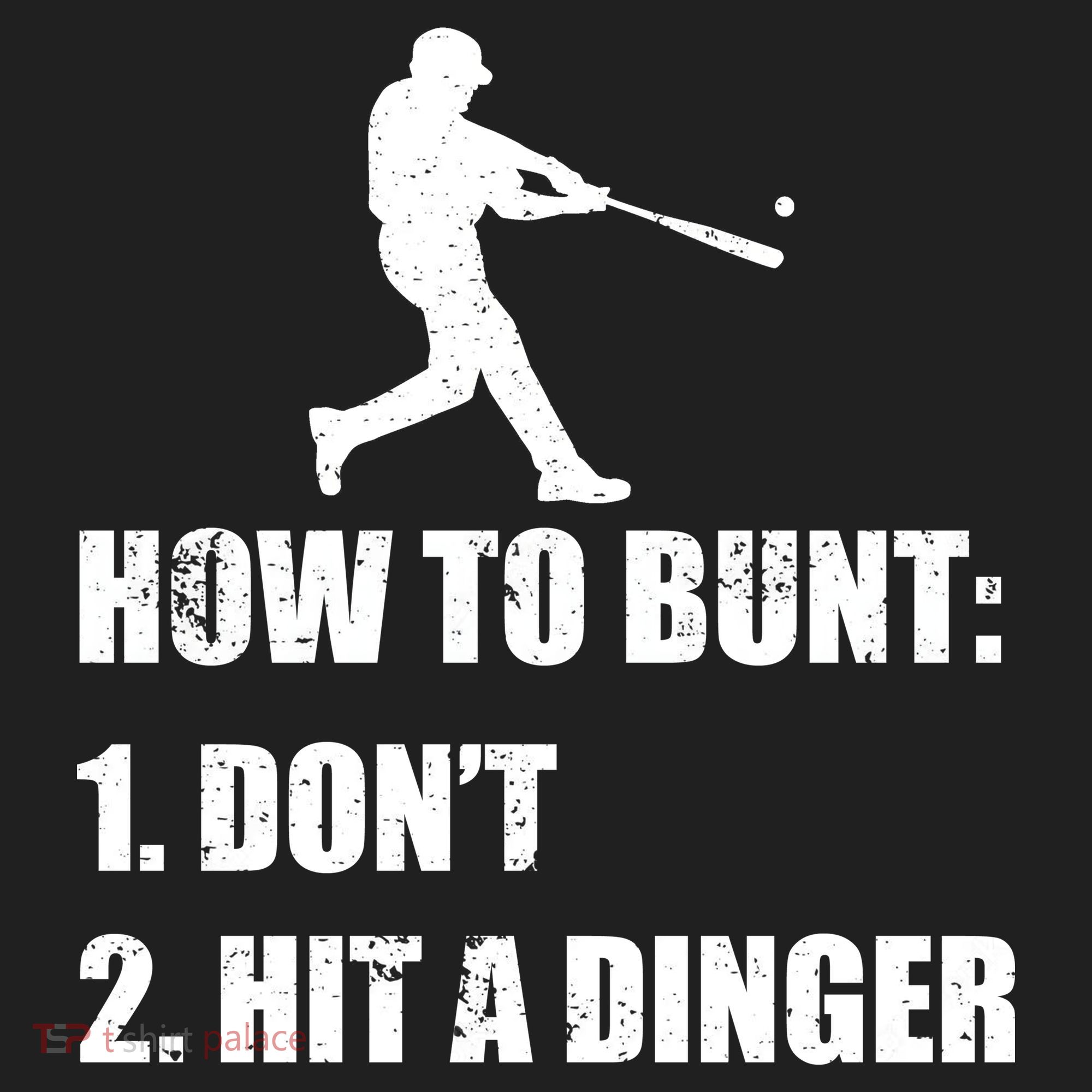 How To Bunt Dont Hit A Dinger Funny Baseball Tumbler