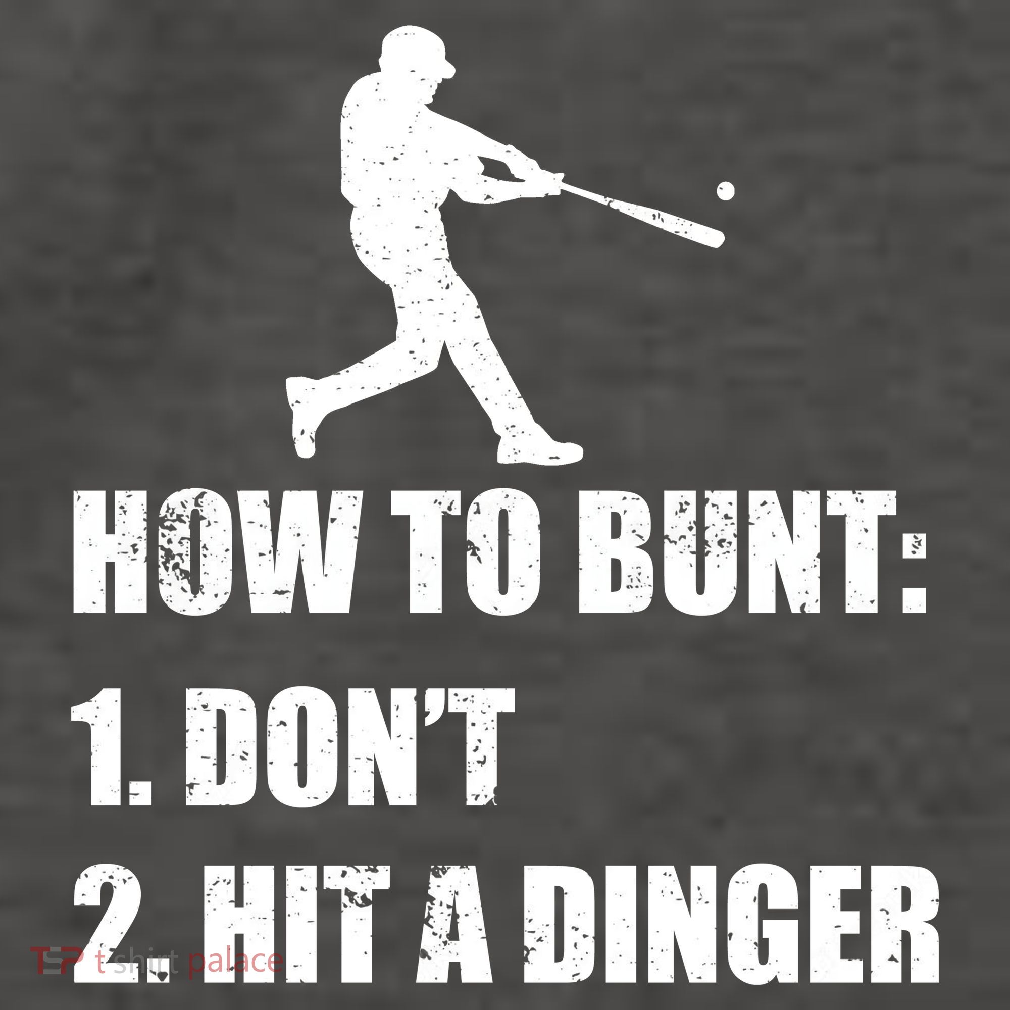 How To Bunt Dont Hit A Dinger Funny Baseball Vector Backpack