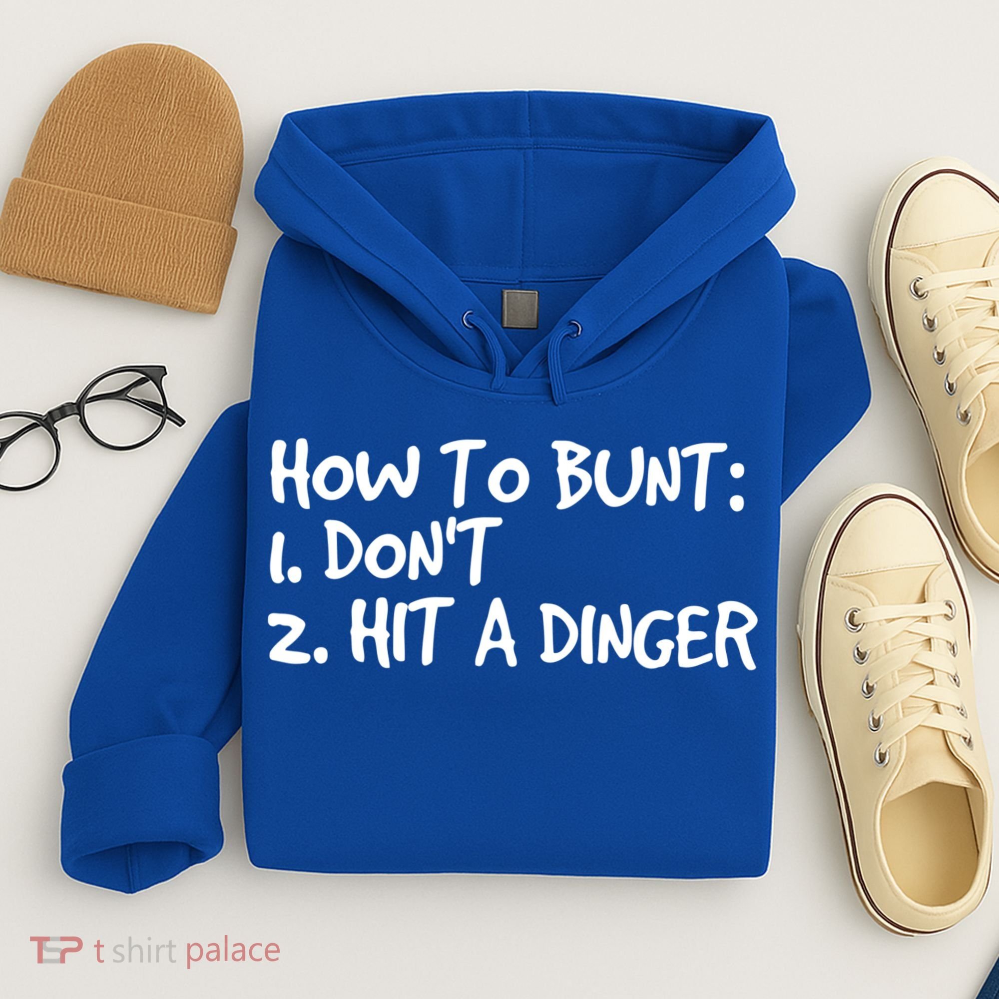 How To Bunt Don't Hit Dinger Gift Funny Baseball Gift Idea Hoodie