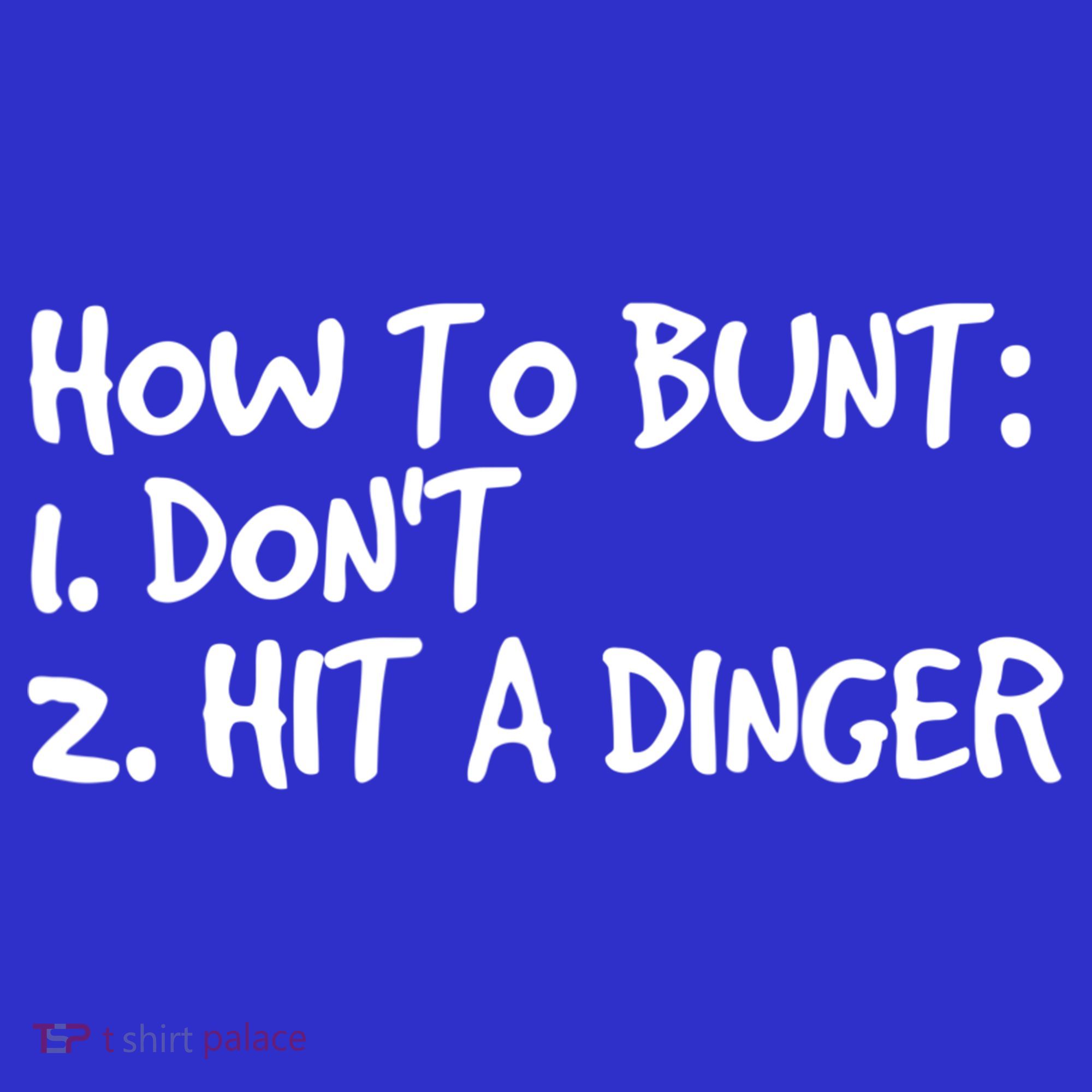 How To Bunt Don't Hit Dinger Gift Funny Baseball Gift Idea Polo