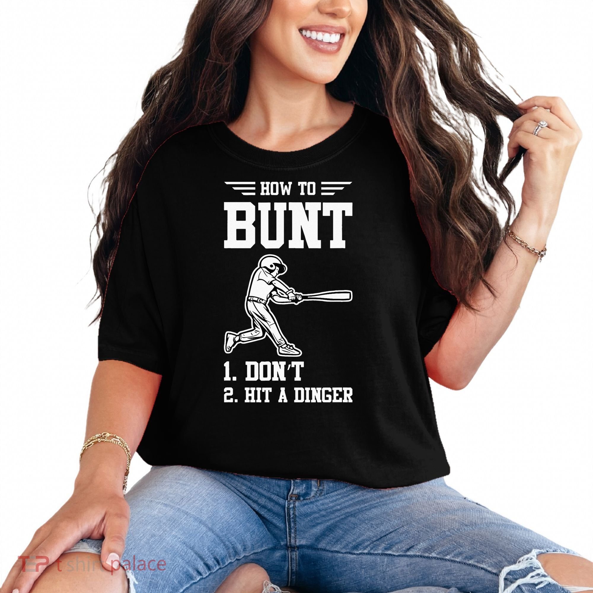 How To Bunt Batter Baseball Men Catcher Pitcher Comfort Colors T-Shirt