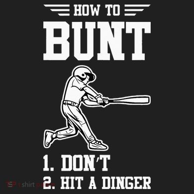 How To Bunt Batter Baseball Men Catcher Pitcher Comfort Colors T-Shirt