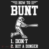 How To Bunt Batter Baseball Men Catcher Pitcher Comfort Colors T-Shirt thumb 5