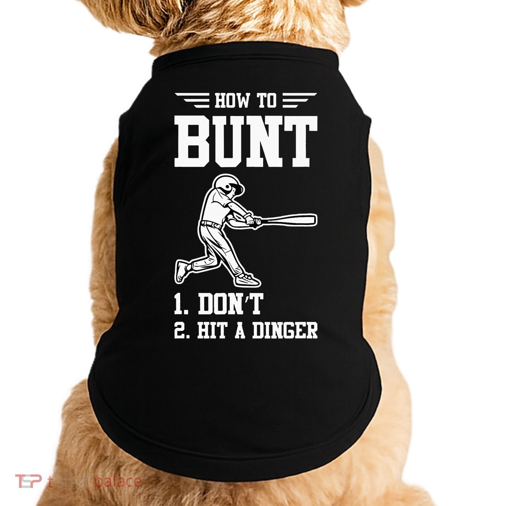 How To Bunt Batter Baseball Men Catcher Pitcher Doggie Tank