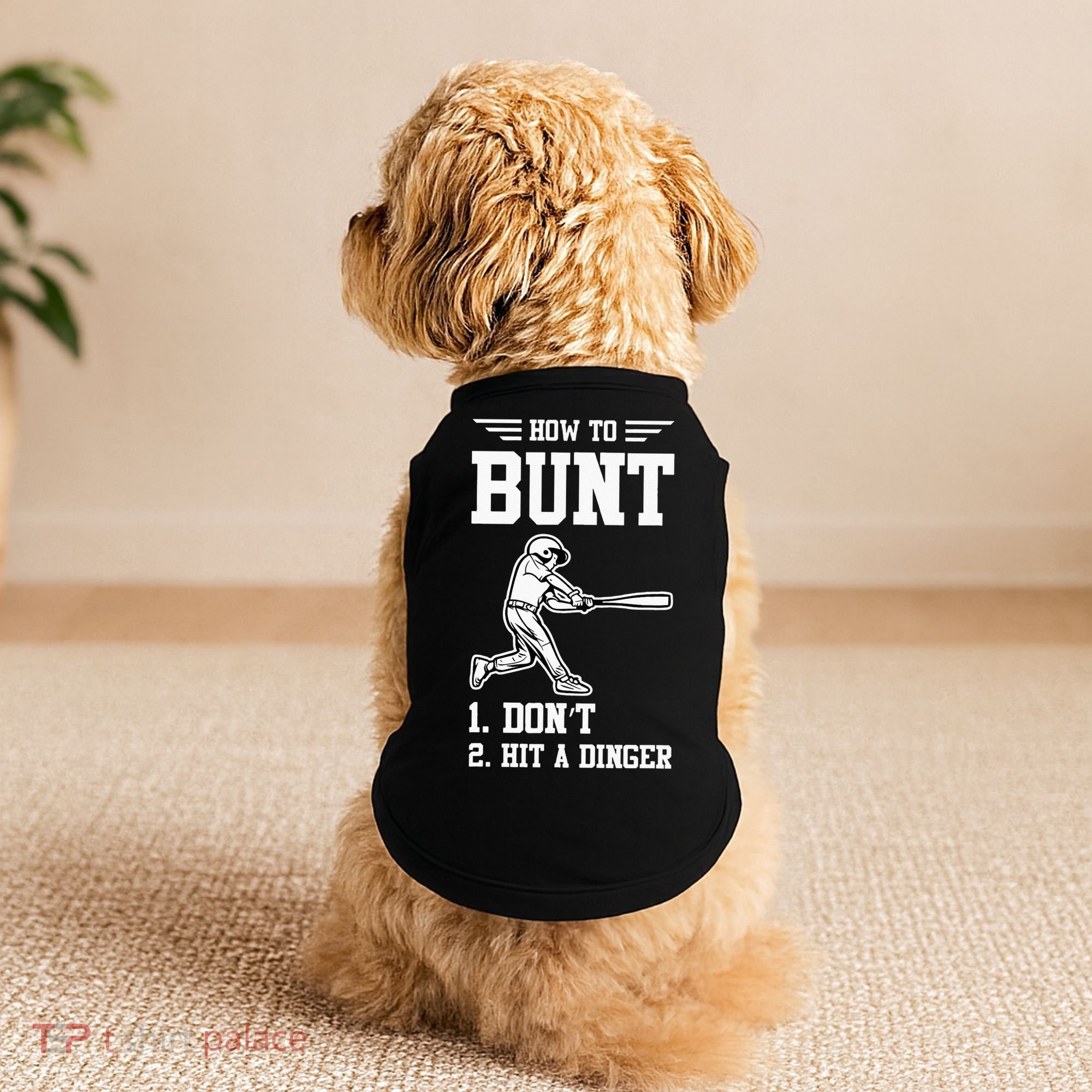 How To Bunt Batter Baseball Men Catcher Pitcher Doggie Tank