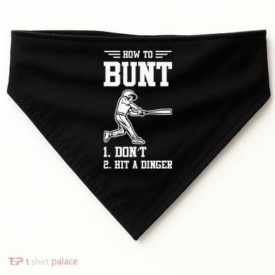How To Bunt Batter Baseball Men Catcher Pitcher USA-Made Doggie Bandana
