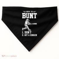 How To Bunt Batter Baseball Men Catcher Pitcher USA-Made Doggie Bandana thumb 0