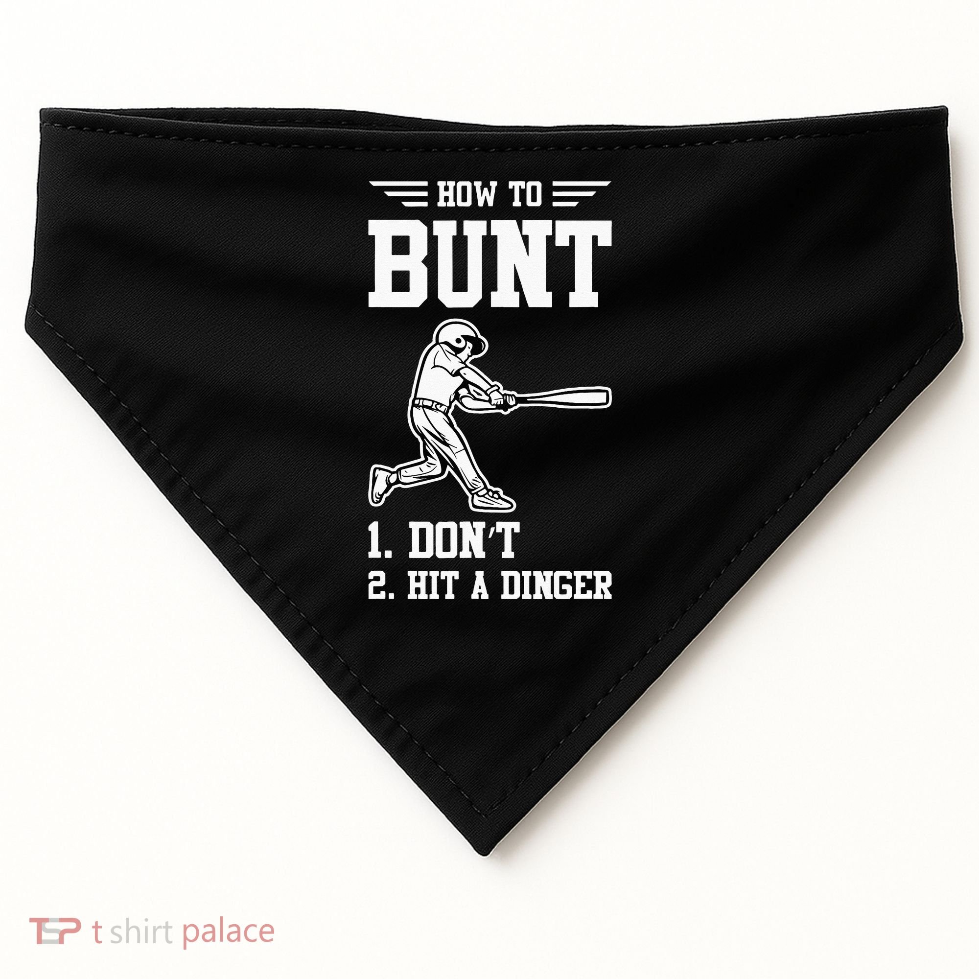 How To Bunt Batter Baseball Men Catcher Pitcher USA-Made Doggie Bandana