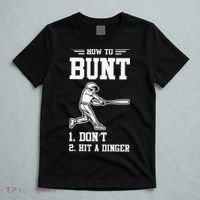 How To Bunt Batter Baseball Men Catcher Pitcher T-Shirt thumb 5