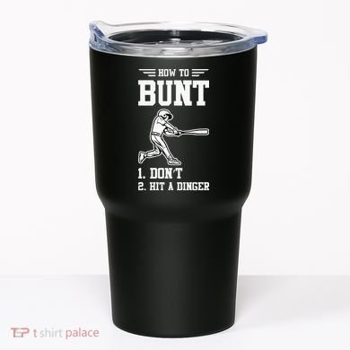 How To Bunt Batter Baseball Men Catcher Pitcher Tumbler
