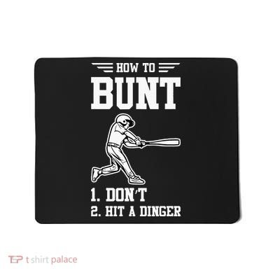 How To Bunt Batter Baseball Men Catcher Pitcher Mousepad
