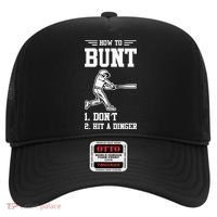 How To Bunt Batter Baseball Men Catcher Pitcher Hat thumb 0