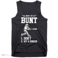 How To Bunt Batter Baseball Men Catcher Pitcher Tank Top thumb 0