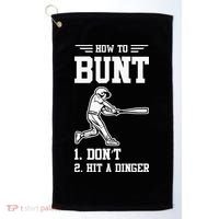 How To Bunt Batter Baseball Men Catcher Pitcher Golf Towel thumb 0
