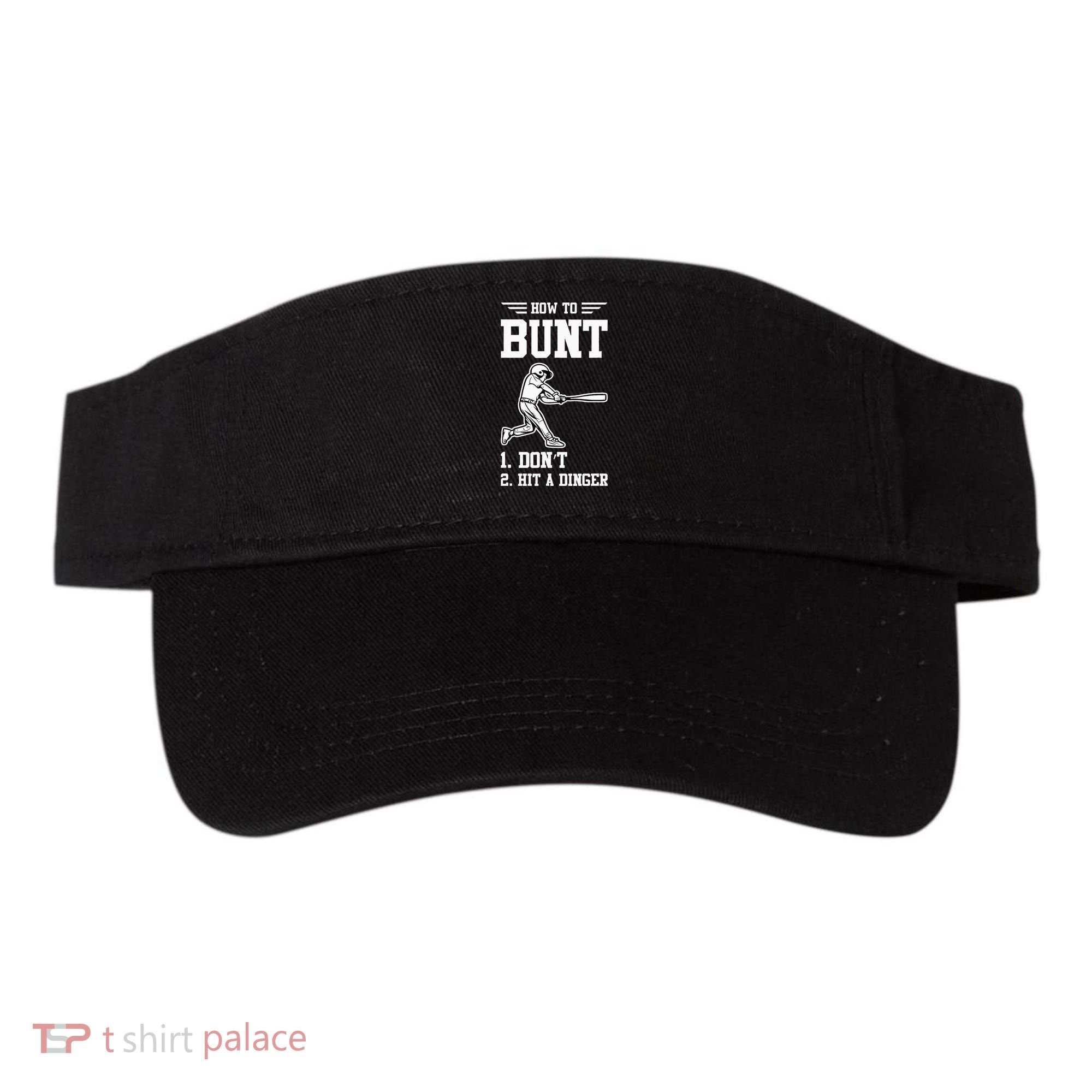 How To Bunt Batter Baseball Men Catcher Pitcher Visor