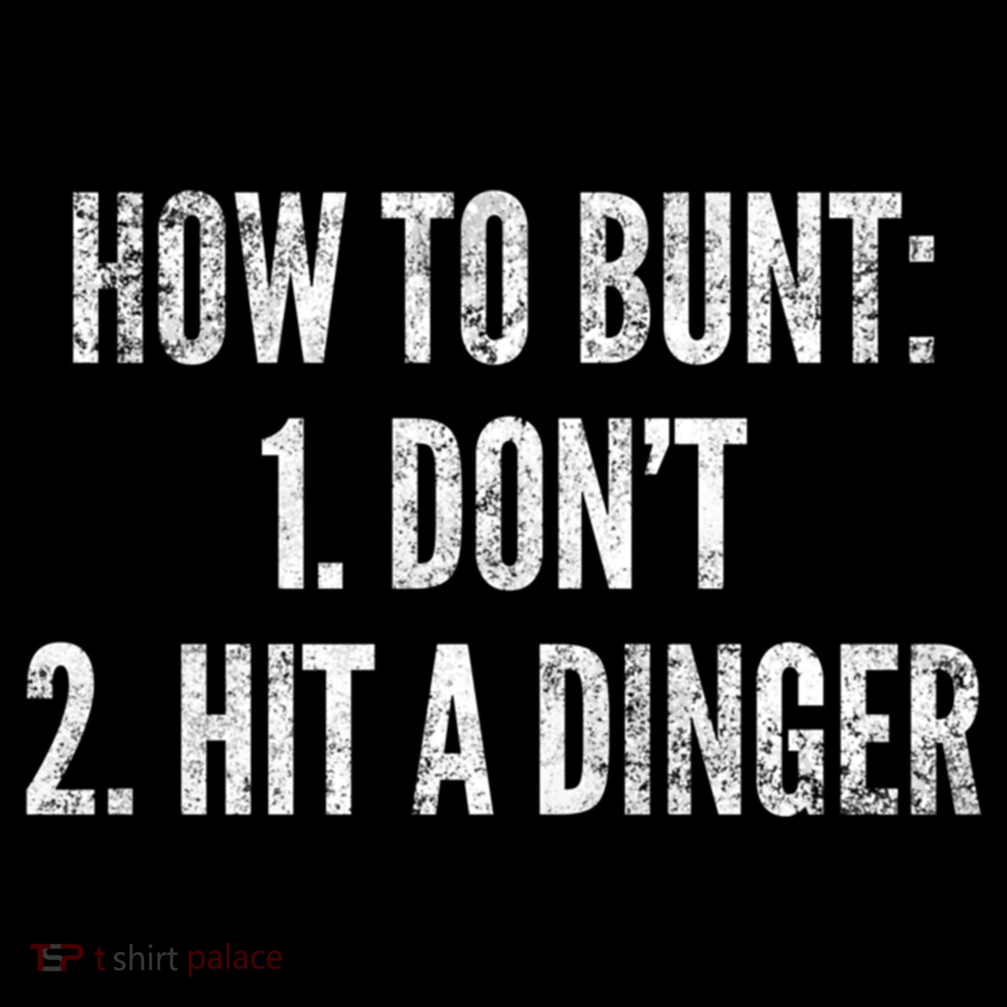 How To Bunt Hit A Dinger Funny Baseball Player Home Run Fun Gift Backpack