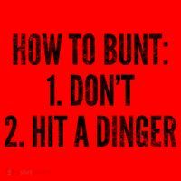 How To Bunt Hit A Dinger Funny Baseball Player Home Run Fun Gift Santa Hat thumb 1