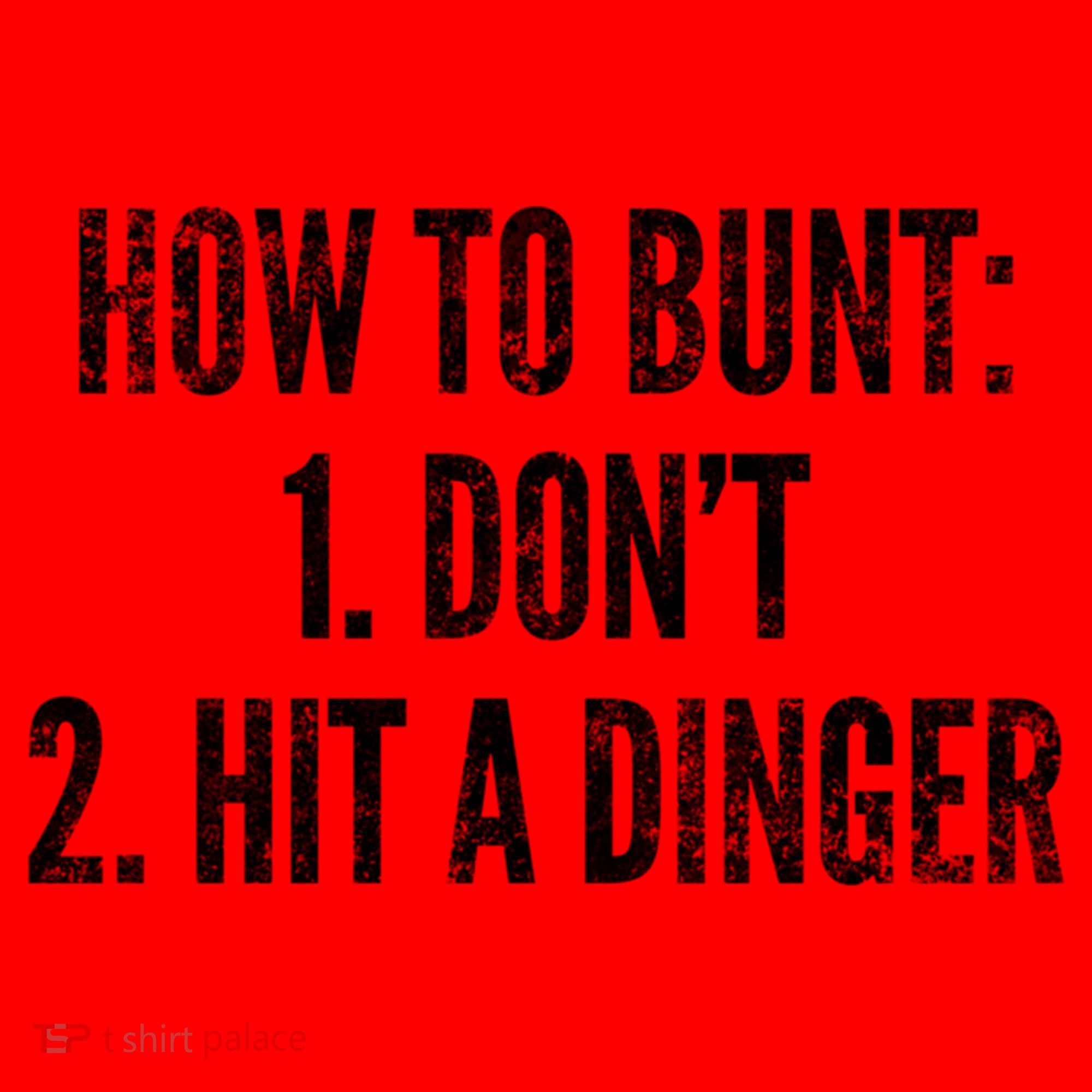 How To Bunt Hit A Dinger Funny Baseball Player Home Run Fun Gift Santa Hat