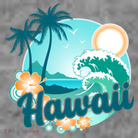 Hawaii Tropical Beach Palm Trees Toddler Hoodie thumb 2