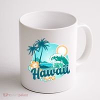 Hawaii Tropical Beach Palm Trees Coffee Mug thumb 1