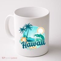 Hawaii Tropical Beach Palm Trees Coffee Mug thumb 0