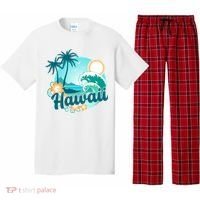 Hawaii Tropical Beach Palm Trees Pajama Set thumb 0