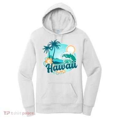 Hawaii Tropical Beach Palm Trees Women's Hoodie
